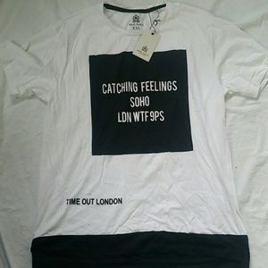 Idol Navy tshirt "Catching Feelings" sz XXL NWT